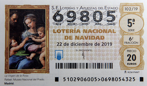 Lotera de Navidad 2019 Psoe de lora